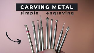 How to CARVE IN METAL  attachments for simple engraving [upl. by Calle]