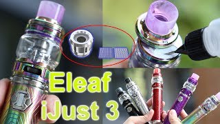 Unboxing Eleaf iJust 3  ELLO Duro Tank  3000mAh 80w  Reimagined Net amp Multihole Coil  ElegoMall [upl. by Fronniah]