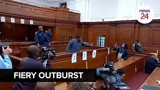 WATCH  I burnt it intentionally Parliament arsonaccused Zandile Mafe in courtroom rant [upl. by Shabbir]