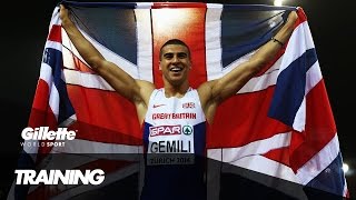 Adam Gemili  Training an Olympic Sprinter  Gillette World Sport [upl. by Aikar]