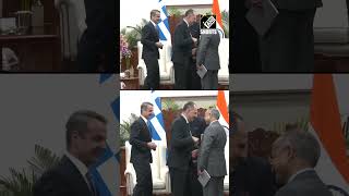 Greek PM Kyriakos Mitsotakis meets Vice President Jagdeep Dhankhar in Delhi [upl. by Dasie900]