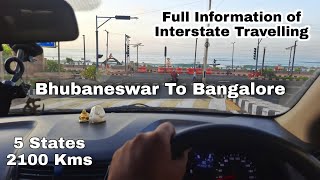 Bhubaneswar To Bangalore Road Trip  Travel During Lockdown  Interstate Travelling  Road Trip [upl. by Neelcaj959]