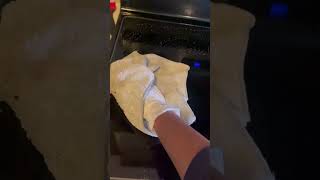 How to clean glass cooktop stove trendingshortsytshortsmounicapaturu indianabroadusanellore [upl. by Lleroj]