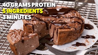 Microwave Protein Cheesecake  Easy Chocolate Low Carb Dessert [upl. by Suruat]