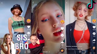 Karina kurzawa from Sis vs Bro latest tiktok compilation PART 2 [upl. by Ahsienod]