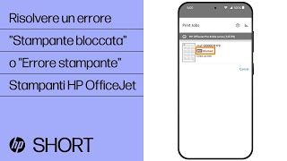 Come risolvere un errore quotStampante bloccataquot o quotErrore stampantequot  Stampanti HP OfficeJet [upl. by Eintrok748]