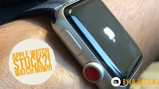 FROZEN APPLE WATCH FIX  How to Force Restart [upl. by Icram]