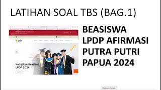 LATIHAN SOAL TBS BAG1 [upl. by Romina]