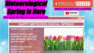 METEOROLOGICAL SPRING IS HERE WINDY WARM FIRE WEATHER RAIN SNOW COMING Kansas Colorado Oklahoma [upl. by Fotzsyzrk]