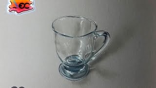 ¿Cómo dibujar vidrio dibujo de una taza de vidrio drawing of glass bowl [upl. by Utas872]