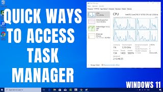 5 Ways to Open Task Manager in Windows 1011 [upl. by Etteoj991]