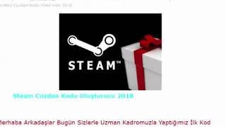 Steam Ücretsiz Cüzdan Kodu Oluşturucu 2018 [upl. by Catherine]