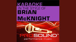 Back At One Karaoke With Background Vocals In the style of Brian McKnight [upl. by Lodmilla302]