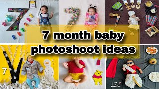 latest 7 month baby photoshoot ideas । diy baby photoshoot ideas। 7 month baby photoshoot ideas [upl. by Mansur927]