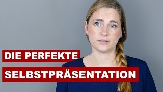 Vorstellungsgespräch Die perfekte Selbstpräsentation  Beispiel [upl. by Yrnehnhoj]