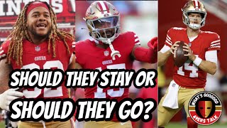 49ers 2024 Free Agents Who should return and who should be let go 49ers Talk [upl. by Notgnilliw]