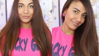 Comment avoir les cheveux LISSES et RAIDES 100 sans chaleur  Straight Hair with NO HEAT [upl. by Meras]