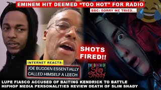 Eminem Record Deemed Too HOT For Radio 😂 DJ Hed Praises Em NEW Album Lupe vs Kendrick Joe Budden [upl. by Rehpotsirk]