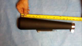 Reverse Cone Muffler Open Megaphone Flat Black RM0946 [upl. by Mcdonald]