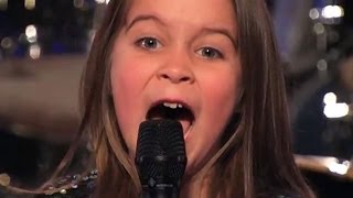 Une fille de SIX ANS à chanter dans la musique HEAVY METAL at Amérique a du talent [upl. by Trebleda]