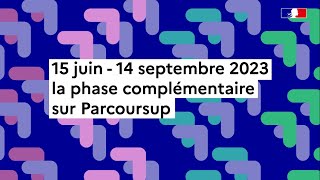 Parcoursup 2023  tout ce qu’il faut savoir sur la phase complémentaire [upl. by Fotzsyzrk]