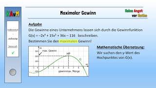 Den maximalen Gewinn bestimmen [upl. by Seow]