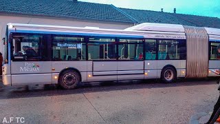 Transdev Marne et Morin  Ligne B  Iveco Bus Urbanway 18 GNV [upl. by Elsy893]