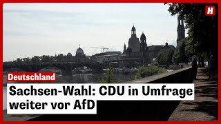 SachsenWahl CDU in Umfrage weiter vor AfD [upl. by Annoyed]