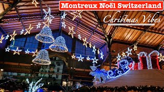 Montreux Christmas Market Switzerland  Montreux Noël 2022  4K 60fps Video [upl. by Anelliw]