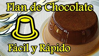 Flan de Chocolate en 10 Minutos en Olla Express Fácil y Rápido [upl. by Maribeth]