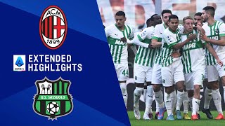 AC Milan vs Sassuolo Extended Highlights  Serie A  CBS Sports Golazo [upl. by Aisanat]