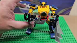 Lego Wolverine Mech Suit Review [upl. by Gen]