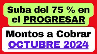 👉 BECAS PROGRESAR montos a cobrar según el tipo de Beca en Octubre 2024 luego del aumento del 75 [upl. by Odnumyer463]