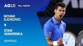 Novak Djokovic v Stan Wawrinka Full Match  Australian Open 2015 Semifinal [upl. by Martinson]