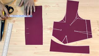 Blouse cutting Easy Method step by step full tutorial [upl. by Starling568]