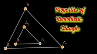 Properties of Homothetic Triangles [upl. by Yellhsa]