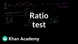 Ratio test  Series  AP Calculus BC  Khan Academy [upl. by Anairotciv]