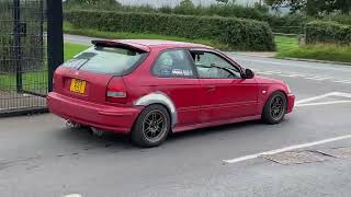 Car with nodding exhaust at Haynes Breakfast Club Meet on Sunday 01102023 [upl. by Arno987]