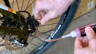 How To Bleed Shimano Bike Hydraulic Disc Brakes With No Special Tools [upl. by Lipson]