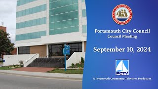 Portsmouth City Council Meeting September 10 2024 Portsmouth Virginia [upl. by Nealy800]