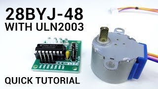 28BYJ48 stepper motor and ULN2003 Arduino Quick tutorial for beginners [upl. by Mcintyre]