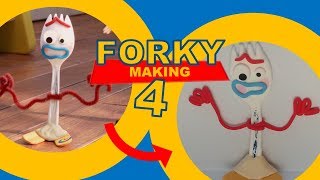 Making Forky Toy Story4  caly 클레이로 포키 만들기 [upl. by Nylteak]