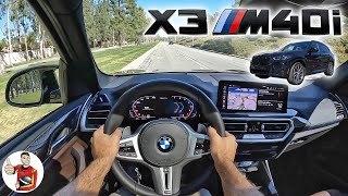 2022 BMW X3 M40i review  exterior amp interior [upl. by Ennayhc803]