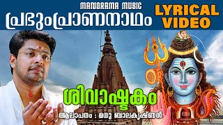 Shivashtakam  Prabhum Prananadham  Lyrical Video  Madhu Balakrishnan  Shiva Mantras with Lyrics [upl. by Aneeuqahs]