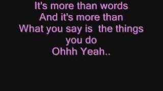 WestlifeMore Than Words Lyrics [upl. by Hterrag]