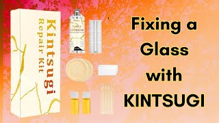 Fixing a Glass with a Kintsugi Kit  First Time Trying [upl. by Atisusej999]