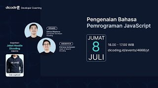 Dicoding Developer Coaching 56 BackEnd  Pengenalan Bahasa Pemrograman JavaScript [upl. by Hajed]