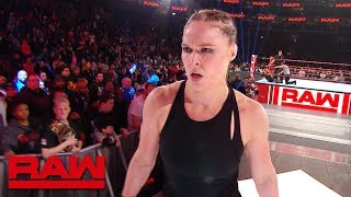 Ronda Rousey continues to brutalize Becky Lynch after Raw Exclusive March 4 2019 [upl. by Adriell]