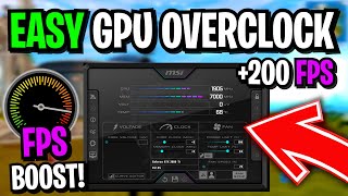 How To Use Msi Afterburner To Overclock YOUR GPU 🔧 SAFE Overclocking GUIDE in 2022 [upl. by Odnama]