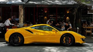 NOVIDADE EM SÃO PAULO Ferrari 488 Pista Giallo Modena João Vilkas [upl. by Ycats]